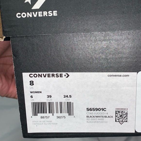 SOLD Women’s Converse Chuck Taylor All Star Lugged - Picture 3 of 3